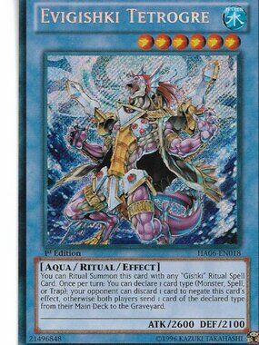 Yu-Gi-Oh Evigishki Tetrogre HA06-EN018 Holo LP